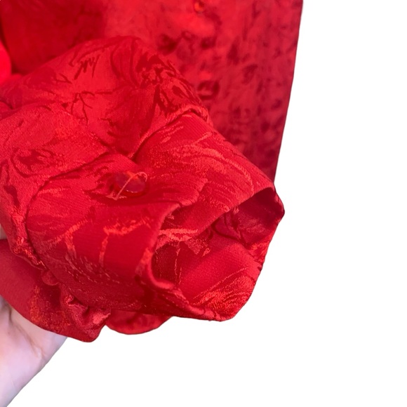 ❤️Vintage Secretary Bow Button Long Sleeve Blouse - Picture 4 of 7